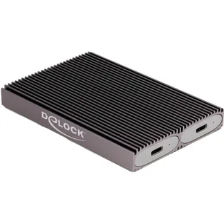 Externes USB Type-C Dual Combo Gehäuse für 2 x M.2 N, Laufwerksgehäuse Externes USB Type-C Dual Combo Gehäuse für 2 x M.2 N, Laufwerksgehäuse