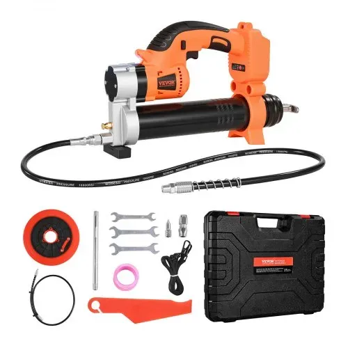 VEVOR Akku-Fettpresse, 55 MPa, Einhandfettpresse mit LED & 90 cm Schlauch, 20 V Akkubetrieb & Auslöser, Kompatibel mit 18V Makita-Akkus, zum Schmieren von Fahrzeugen oder Maschinen (Nur Werkzeug) – Bild 8