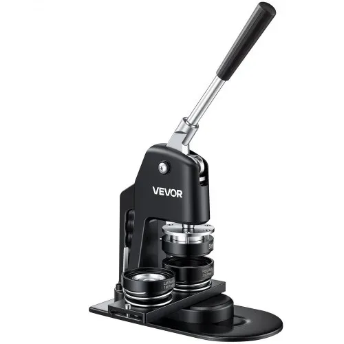 VEVOR Buttonmaschine Knopfmachermaschine 200 Stk. 58 mm & 300 Stk. 25 mm, Badge Punch Press inkl. Mr. Panda Zauberbuch & Sechskantschlüssel, Badge Press Abzeichen Aluminiumlegierung Button Maker – Bild 10