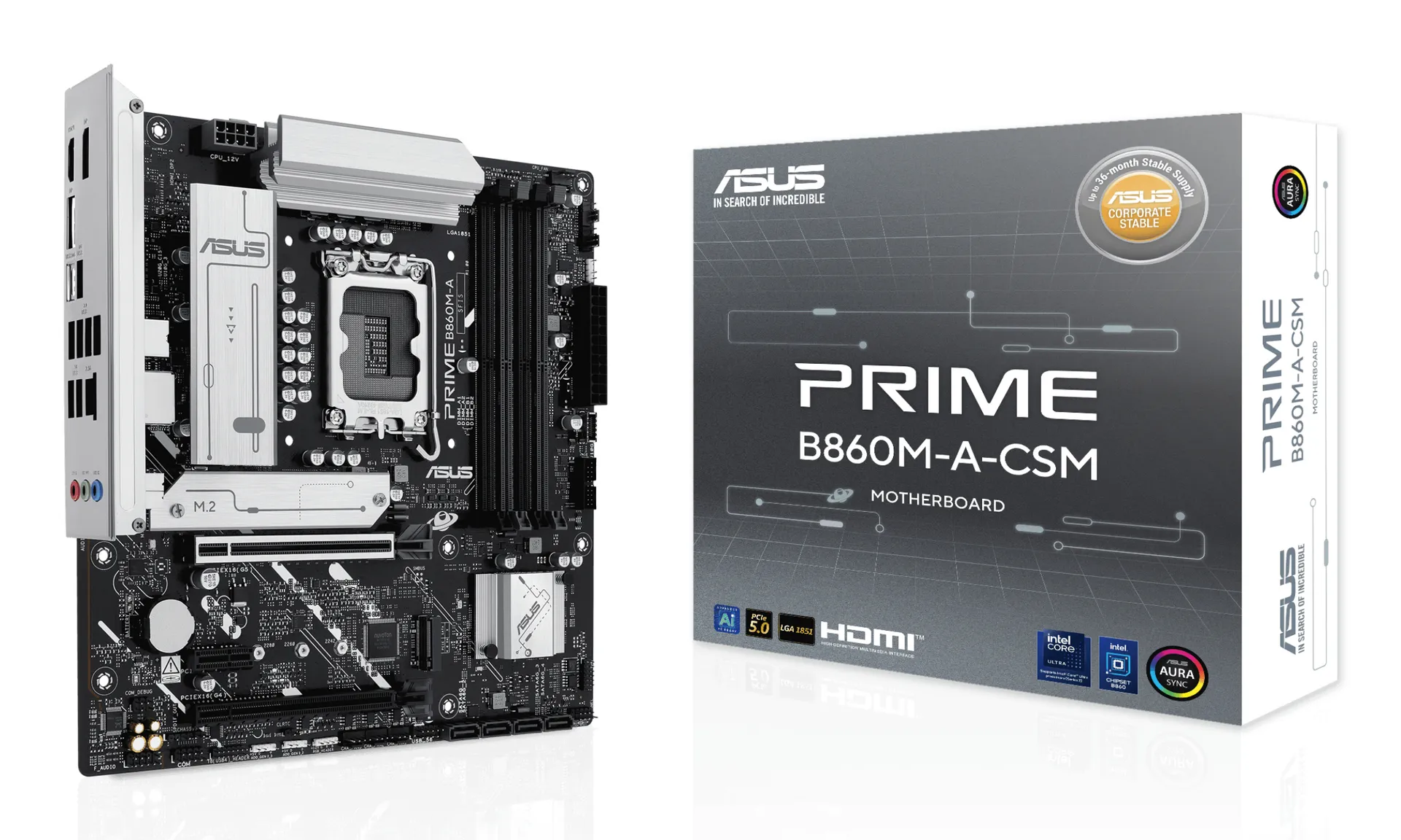 ASUS PRIME B860M-A-CSM Intel B860 LGA 1851 (Socket V1) micro ATX ASUS PRIME B860M-A-CSM Intel B860 LGA 1851 (Socket V1) micro ATX
