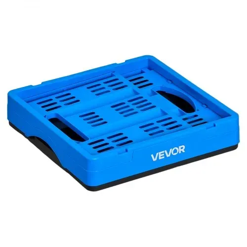 VEVOR Klappbox 25 L 3er-Pack, Faltbare Aufbewahrungsboxen aus Kunststoff, Stapelbare Klappkörbe mit Griffen, Tragkraft 10 kg pro Box, Klappkiste, Ideal für Haushaltsorganisation, Blau & Schwarz – Bild 10