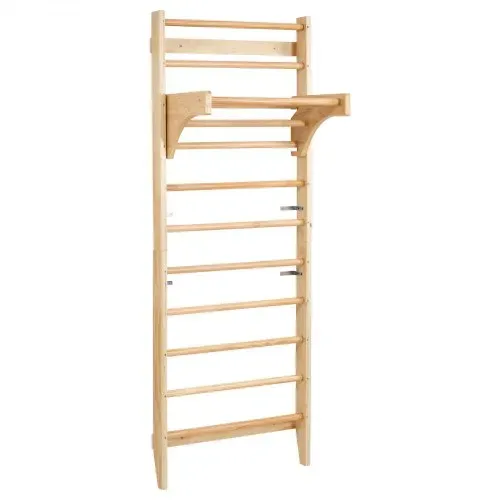 VEVOR schwedisches Leiterwand 10-stufiges Indoor-Klettergerüst aus Massivholz, 100 kg belastbare Indoor-Spielplatz-Kletterleiter Turnreck mit Klimmzugstange – Ideales Geschenk für Kinder – Bild 8