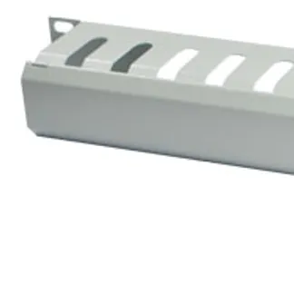 ALLNET 19″zbh. Kabelführungsplatte, 1HE, Metall mit Abdeckplatte, Lichtgrau, ALLNET 19″zbh. Kabelführungsplatte, 1HE, Metall mit Abdeckplatte, Lichtgrau,