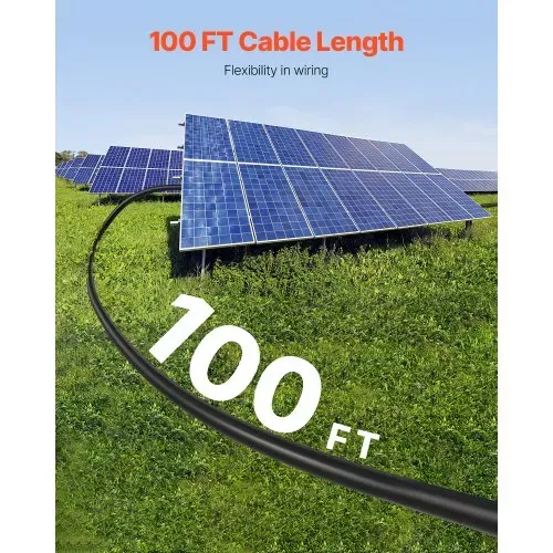 VEVOR 30,48m Solarkabel, Solarpanel-Kabel, 10AWG Solar-Verlängerungskabel, IP67 wasserdichtes PV-Kabel für Solarmodule zu Hause, -40 bis 105℃, auf Schiffen und in Wohnmobilen, schwarz – Bild 2
