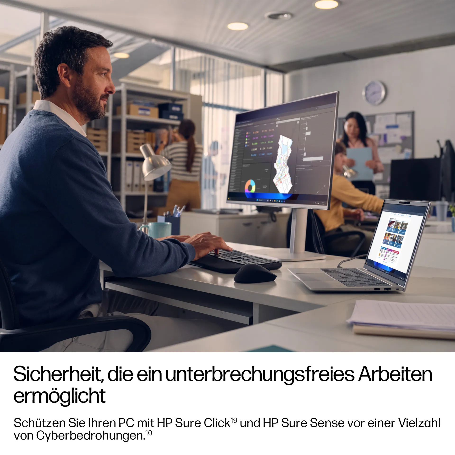 HP EliteBook 6 G1a Next Gen AI PC Copilot+ PC AMD Ryzen AI 7 350 Laptop 35,6 cm (14") WUXGA 32 GB DDR5-SDRAM 1 TB SSD Wi-Fi 7 (802.11be) Windows 11 Pro Silber – Bild 4