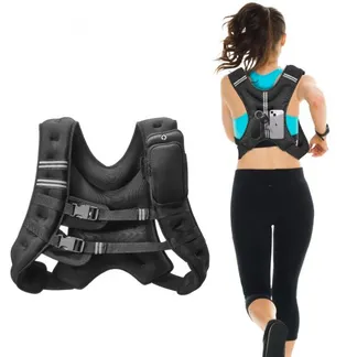 VEVOR Gewichtsweste 9,22 kg mit reflektierendem Streifen, verstellbare Schnalle, Körpergewichtsweste für Männer und Frauen, Trainingsgerät für Krafttraining Laufen Joggen Fitness Gewichtsverlust VEVOR Gewichtsweste 9,22 kg mit reflektierendem Streifen, verstellbare Schnalle, Körpergewichtsweste für Männer und Frauen, Trainingsgerät für Krafttraining Laufen Joggen Fitness Gewichtsverlust