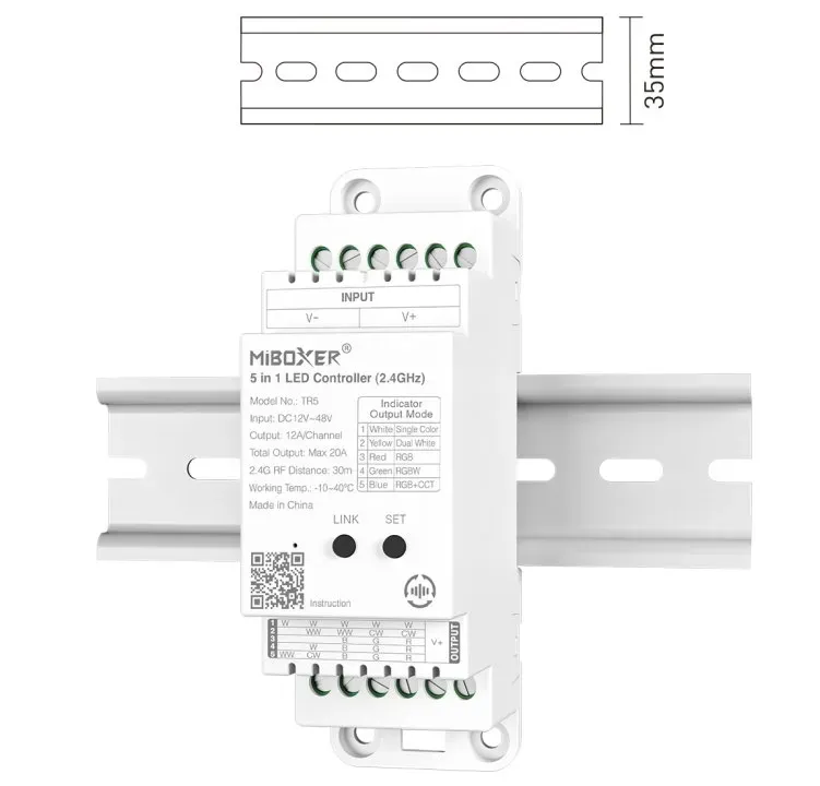 Synergy 21 LED Controller 2 in 1 Track LED Controller (2.4G) Single colour/CCT(dual white) DC12/24V 2.4GHz *Milight/Miboxer* – Bild 2