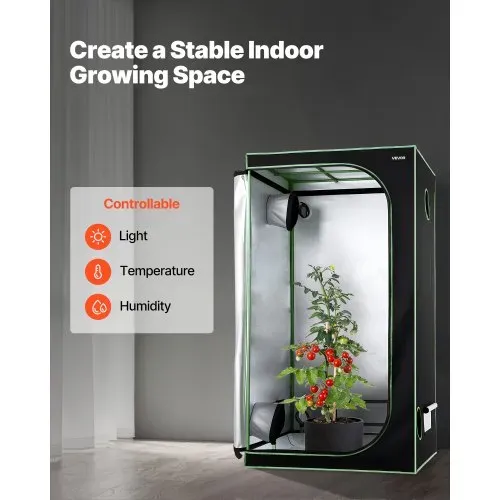 VEVOR Growzelt, 100x100x200 cm, Growbox 600D hochreflektierendes Mylar, Indoor-Pflanzenzelt mit Beobachtungsfenster, Bodenwanne & Reißverschluss, Gewächshaus Zuchtzelte für Obst, Blumen & Gemüse VEVOR Growzelt, 100x100x200 cm, Growbox 600D hochreflektierendes Mylar, Indoor-Pflanzenzelt mit Beobachtungsfenster, Bodenwanne & Reißverschluss, Gewächshaus Zuchtzelte für Obst, Blumen & Gemüse