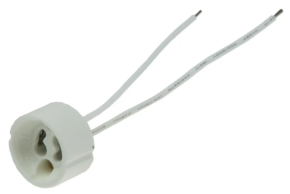GU10 Lampenfassung, 230V / 100Watt Keramik Fassung mit 11cm Kabel GU10 Lampenfassung, 230V / 100Watt Keramik Fassung mit 11cm Kabel