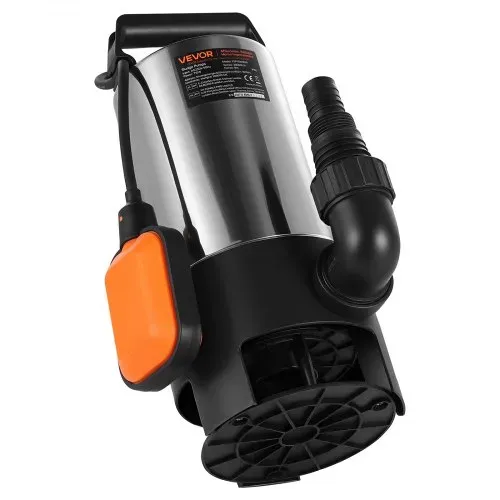 VEVOR 710W Tauchpumpe, 20000l/h, Schmutzwasserpumpe für Abwasser, Schmutzwasser & sauberes Wasser mit automatischem Schwimmerschalter, 9m Förderhöhe, für Pools, Teiche, überflutete Bereiche – Bild 8