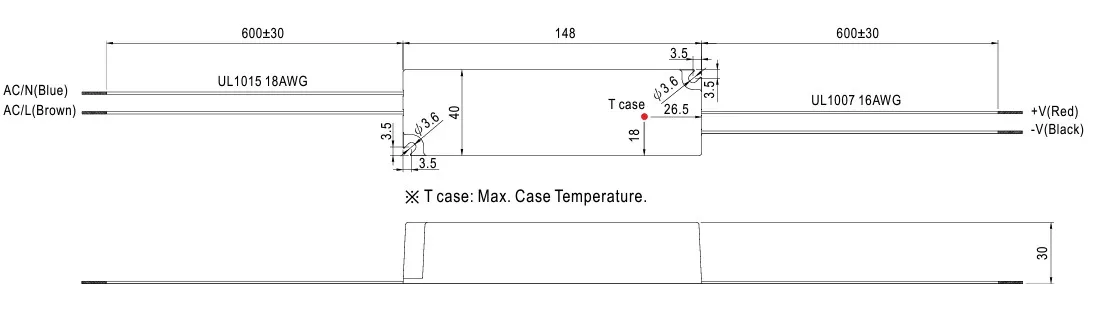MEAN WELL Netzteil - 12V 35W, IP67 – Bild 2