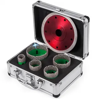 VEVOR Lochsägensatz Diamant Lochsägen-Set Fliesenbohrer Diamant-Lochsägen-Set Bohrkronen M14 22/35/40/50/65 mm Sägeblatt VEVOR Lochsägensatz Diamant Lochsägen-Set Fliesenbohrer Diamant-Lochsägen-Set Bohrkronen M14 22/35/40/50/65 mm Sägeblatt