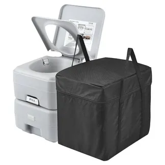 VEVOR Tragbare Toilette für Camping, Porta Potty mit Tragetasche, 5,3 Gallonen Abwassertank und 3,2 Gallonen Spültank, Toilettenstuhl mit Druckknopfspülung, auslaufsichere und geruchslose Reisetoilette fürs Campingauto VEVOR Tragbare Toilette für Camping, Porta Potty mit Tragetasche, 5,3 Gallonen Abwassertank und 3,2 Gallonen Spültank, Toilettenstuhl mit Druckknopfspülung, auslaufsichere und geruchslose Reisetoilette fürs Campingauto