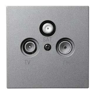 Antennendose McPower “Shallow“ für TV, Radio und Sat, UP, anthrazit Antennendose McPower “Shallow“ für TV, Radio und Sat, UP, anthrazit