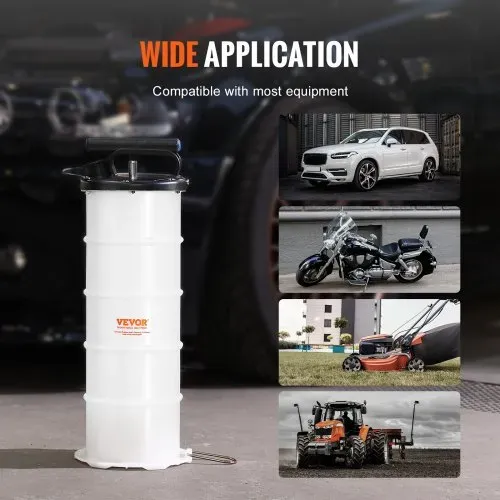 VEVOR Ölabsaugpumpe 6,5L Manuell Ölabsauggerät Ø200x550mm Ölwechselpumpe Auto Absaugpumpe Handpumpe Flüssigkeitsabsaugpumpe Geeignet zum Absaugen von Motoröl Getriebeöl Bremsflüssigkeit – Bild 5