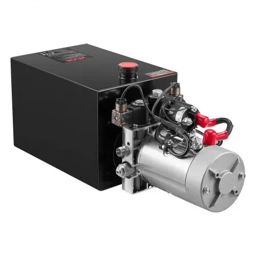 VEVOR 12 Qt Hydraulikaggregat doppeltwirkende Kippanhängerpumpe, maximaler Öffnungsdruck 22 MPa und Fördermenge 3,4 L/min, 12 V DC Hydraulikpumpe mit Metallbehälter für Kippanhänger Schwarz – Bild 10