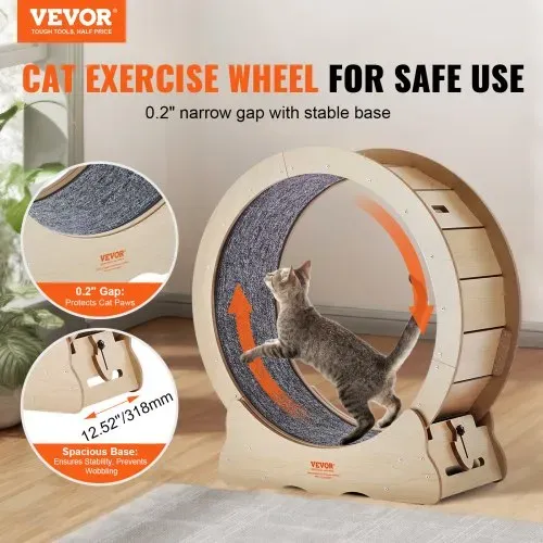 VEVOR Katzenlaufrad, 750 mm, Katzenlaufband für den Innenbereich, mit abnehmbarem Laufband, Katzen-Teaser zum Laufen, Gehen, Training, Laufrad Katzen, geeignet für die meisten Katzen bis zu 3,6 kg VEVOR Katzenlaufrad, 750 mm, Katzenlaufband für den Innenbereich, mit abnehmbarem Laufband, Katzen-Teaser zum Laufen, Gehen, Training, Laufrad Katzen, geeignet für die meisten Katzen bis zu 3,6 kg