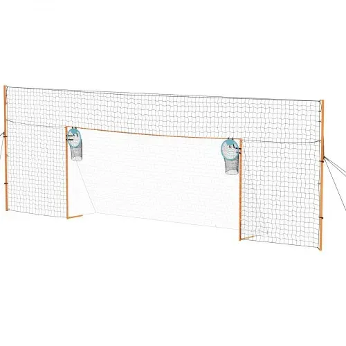 VEVOR Fußballtor 484 x 212 cm Tragbares Soccertor mit Eisenrohrrahmen, für Gärten Parks und Schulen, mit Ballfangnetz, Zielnetz, PE-Netz über 110 km/h, Bodenankern und Abspannseilen für Naturrasen – Bild 10