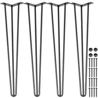 VEVOR Tischbeine Metall Haarnadelbeine 66 cm Tischgestell Schwarz Tischfüße Haarnadelbeine Schwarz Diy Schreibtisch Esstisch VEVOR Tischbeine Metall Haarnadelbeine 66 cm Tischgestell Schwarz Tischfüße Haarnadelbeine Schwarz Diy Schreibtisch Esstisch