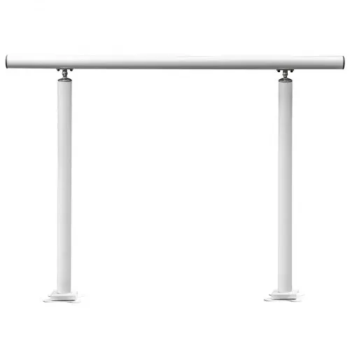 VEVOR Treppengeländer-Set, 1-4 Stufen, weißer Aluminium-Handlauf, 4 Fuß, flexibler Außendeck-Handlauf, Zangen – Bild 10