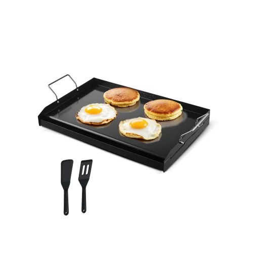 VEVOR Grillplatte Grillpfanne Karbonstahl universelle rechteckige Platte (605 x 360 mm) mit flacher Oberseite, Gasgrill-Grillplatte für BBQ-Grill Teppanyaki, tragbares Familienkochgeschirr mit Griff VEVOR Grillplatte Grillpfanne Karbonstahl universelle rechteckige Platte (605 x 360 mm) mit flacher Oberseite, Gasgrill-Grillplatte für BBQ-Grill Teppanyaki, tragbares Familienkochgeschirr mit Griff