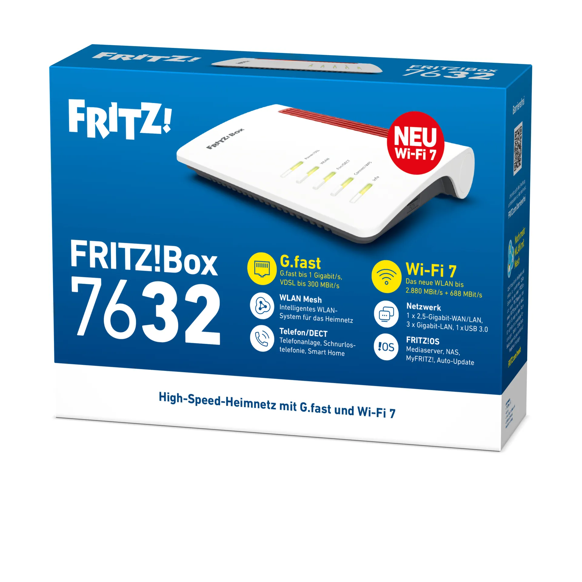 Box FRITZ! 7632 WLAN-Router Gigabit Ethernet Dual-Band (2,4 GHz/5 GHz) 5G Weiß – Bild 3