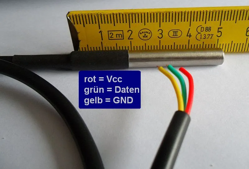 ALLNET 4duino Sensor Temperatur wasserdicht DS18B20 – Bild 2