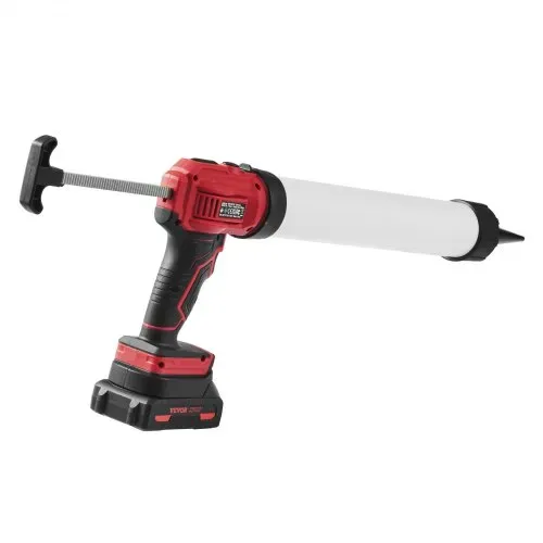 VEVOR Akku-Kartuschenpistole Kartuschenpresse Silikonpistole (20 V, für 600 ml-Kartuschen, bis zu 270 kg, 4-Gang einstellbare Drehzahl, Inkl. Akku und Ladegerät) Kompatibel mit Acrylsäure, Klebstoffe – Bild 8