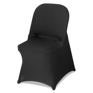 VEVOR Stuhlhussen Stuhlbezug Stretch 150 Stk. waschbarer & abnehmbarer Stuhlüberzug aus Polyester-Spandex für Hochzeitsfeiern Esszimmerbankette, passend für Klappstühle (45 x 46 x 77 cm) Schwarz VEVOR Stuhlhussen Stuhlbezug Stretch 150 Stk. waschbarer & abnehmbarer Stuhlüberzug aus Polyester-Spandex für Hochzeitsfeiern Esszimmerbankette, passend für Klappstühle (45 x 46 x 77 cm) Schwarz