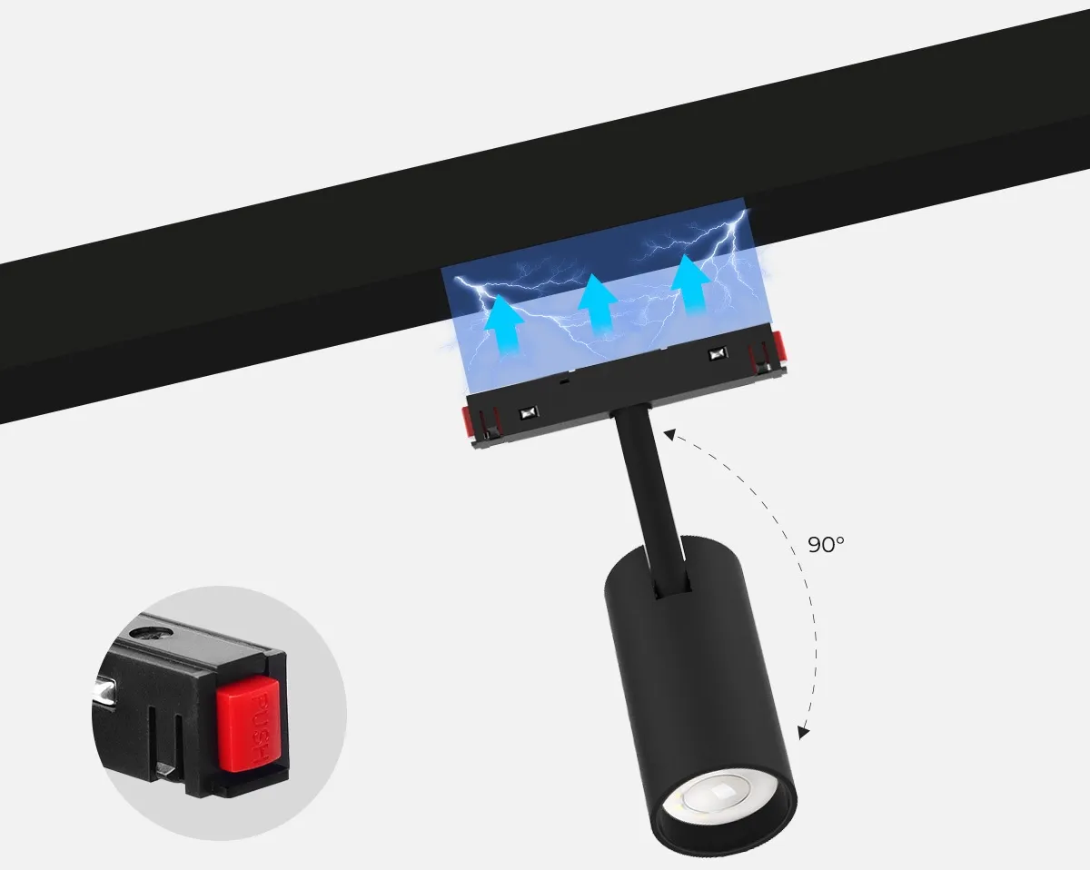 MiBoxer MS2-25B-ZR LED 48V Track Magnetic Spotlight CCT Zigbee 3.0 + 2.4G 25W – Bild 5