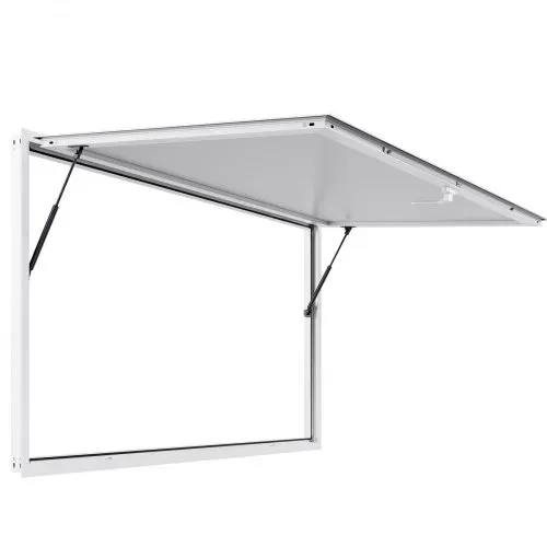 VEVOR Imbissfenster (1880 x 1016 mm), Servicefenster mit Aluminiumrahmen für Imbissanhänger, Servierfenster mit 85°-Öffnungswinkel für Imbisswagen, regenwasserbeständiges Konzessionsfenster – Bild 8