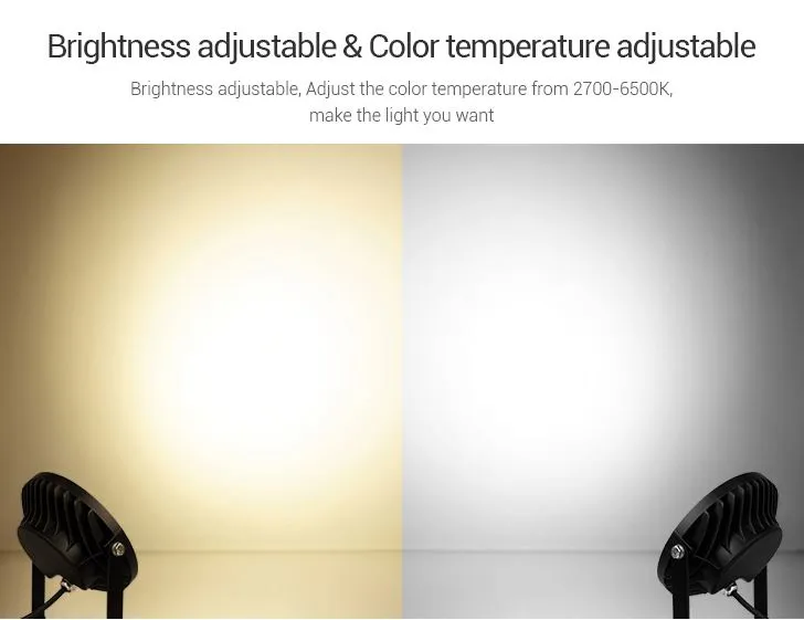 MiBoxer FUTC03 LED Garten Lampe 15W RGB-WW (RGB-CCT) mit Funk und WLAN IP65 230V – Bild 9