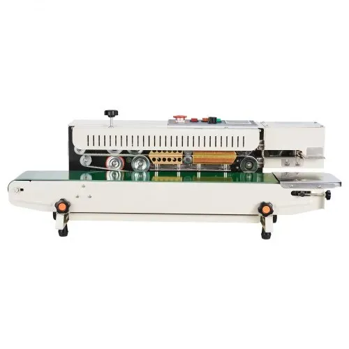 VEVOR Kontinuierliche Beutelbandschweißmaschine, 0,24-0,47 Zoll/6-12 mm Schweißbreite, Horizontale Bandschweißmaschine mit digitaler Temperaturregelung, Beutelschweißgerät für 0,02-0,8 mm Plastikbeutel, Aufblasfunktion – Bild 10