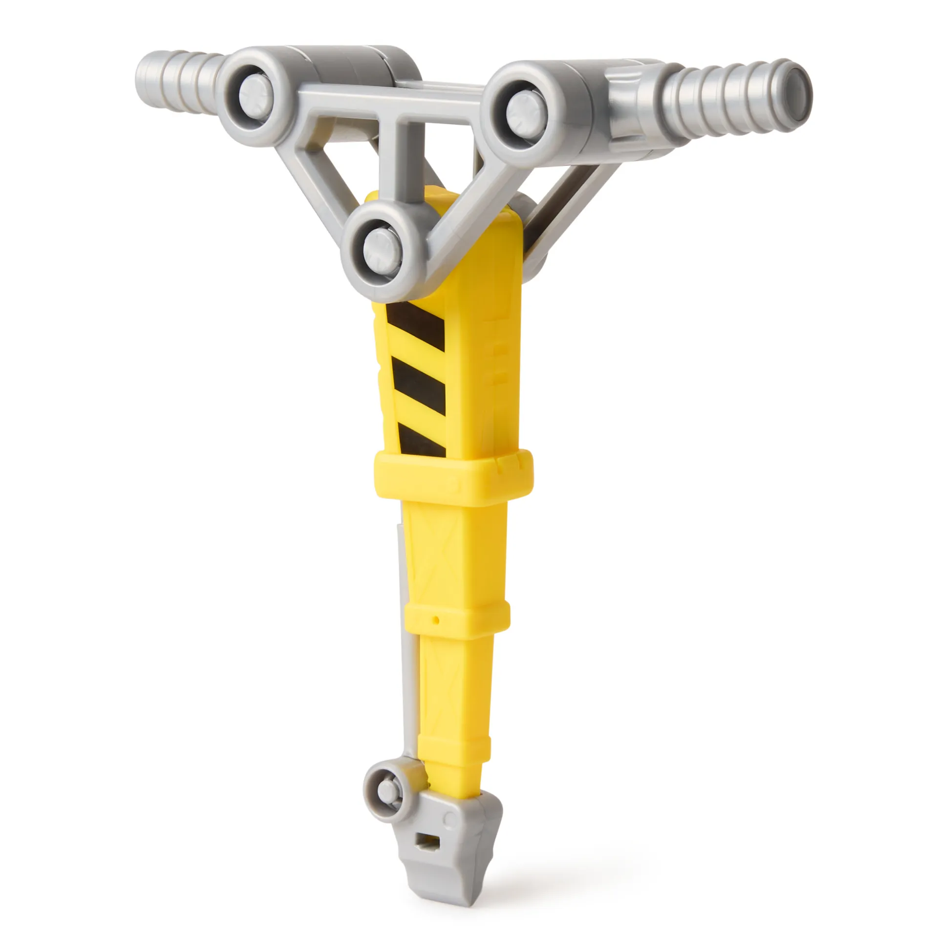 Rubble & Crew - Chargers 2-in-1 Mega Kran, Premium Baufahrzeug mit abnehmbarer Baggerkralle und Presslufthammer sowie Charger Hundefigur – Bild 4