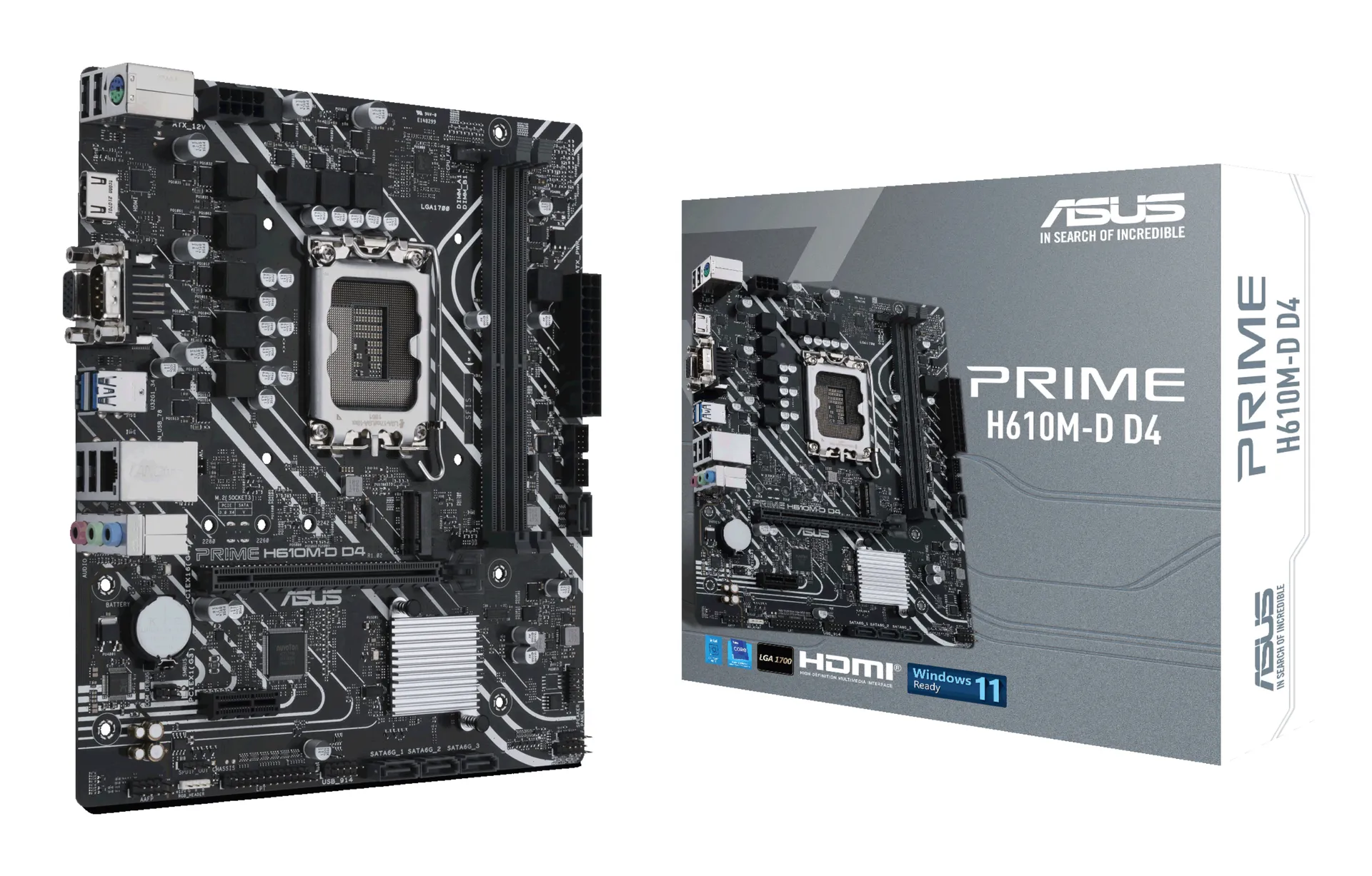 ASUS PRIME H610M-D D4 Intel H610 LGA 1700 micro ATX ASUS PRIME H610M-D D4 Intel H610 LGA 1700 micro ATX