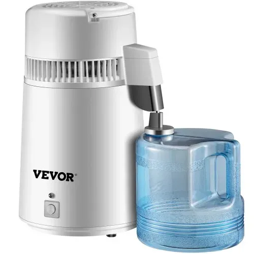 VEVOR Wasserdestilliergerät Trinkwasser, 750 W Wasser Destilliergerät 1,3 L/H Destilator Wasser Destilliergerät, 304 Edelstahl weißes Destilliermaschine mit Handgriff, Thermostat – Bild 10
