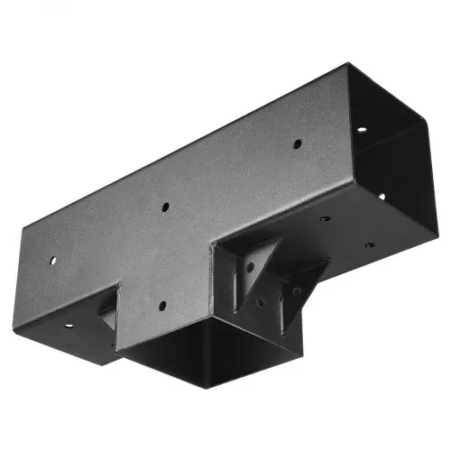 VEVOR Pfostenverbinder, 2er-Pack, T-förmige Pfostennecke für Posten mit einer Innengröße von 92 x 92 mm, 3-Wege-Pergola-Halterungen, Pavillon-Halterungssatz mit Schrauben – Bild 9