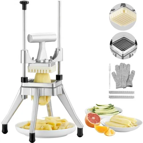 VEVOR Frittiermaschine 3/8 Zoll, Kartoffelschneider, Pommes-Schneidemaschine, zum Schneiden von Gemüse / Obst / Gurken / Kartoffeln / Zwiebeln / Pilz / Äpfeln VEVOR Frittiermaschine 3/8 Zoll, Kartoffelschneider, Pommes-Schneidemaschine, zum Schneiden von Gemüse / Obst / Gurken / Kartoffeln / Zwiebeln / Pilz / Äpfeln