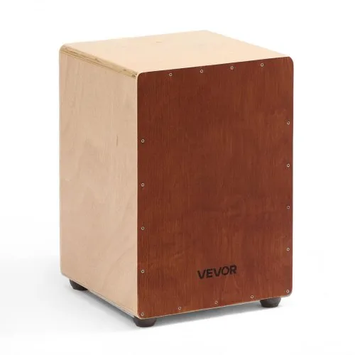 VEVOR Cajon, Kistentrommel, mit internen Snare-Drähten, leichte Drum-Box aus Holz, tragbares Trommel-Musikinstrument mit Silikonfüßen, abgerundeten Kanten, für Anfänger & Profis, 305x305x430 mm VEVOR Cajon, Kistentrommel, mit internen Snare-Drähten, leichte Drum-Box aus Holz, tragbares Trommel-Musikinstrument mit Silikonfüßen, abgerundeten Kanten, für Anfänger & Profis, 305x305x430 mm