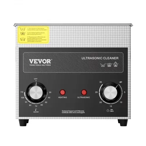 VEVOR 3L Ultraschallreiniger mit Heiztimer und Korb professionelle digitale Schallkavitationsmaschine, 120 W Reinigungsmaschine für Uhreninstrumente Brillen Münzen Metallteile Werkzeuge Silber – Bild 10