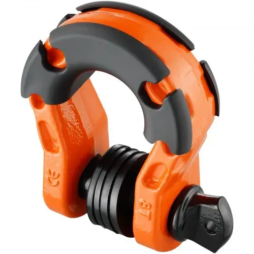 VEVOR 3/4 Zoll D-Ring-Schäkel, 2er-Pack Schäkel aus legiertem Stahl, 30 Tonnen Bruchfestigkeit, mit 7/8 Zoll Schraubstift, Isolatoren und Unterlegscheiben, robuster Bergungsschäkel für Geländefahrzeuge für Jeep-Trucks, orange – Bild 10
