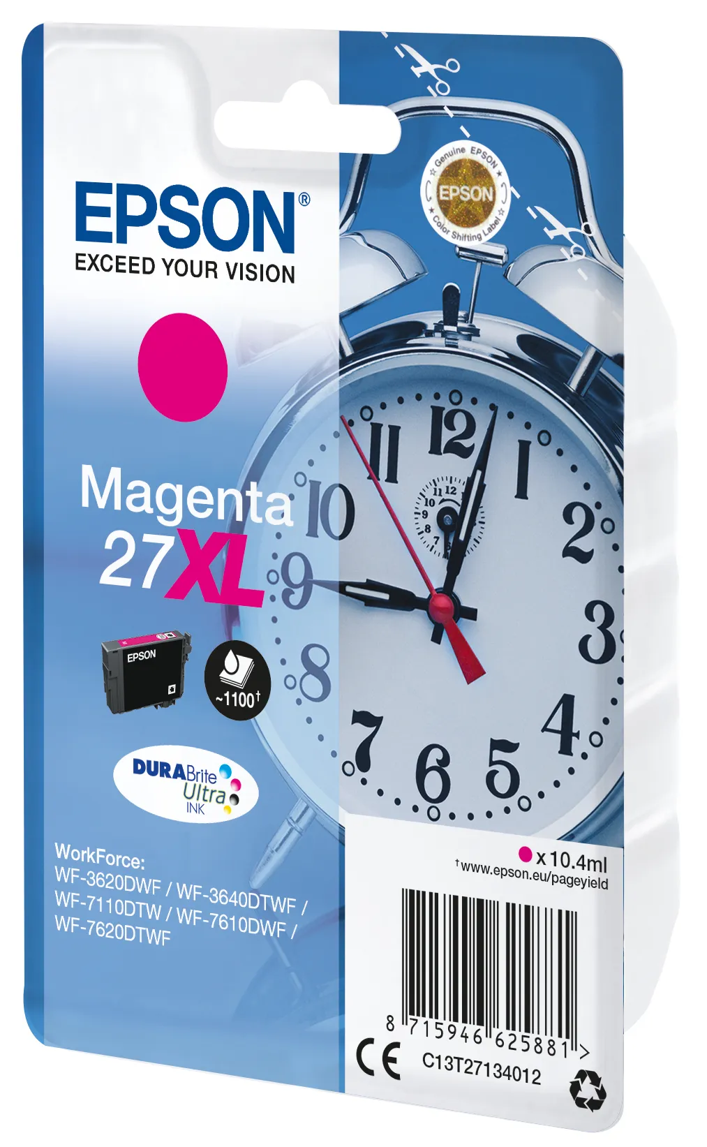 Epson Alarm clock Singlepack Magenta 27XL DURABrite Ultra Ink – Bild 2