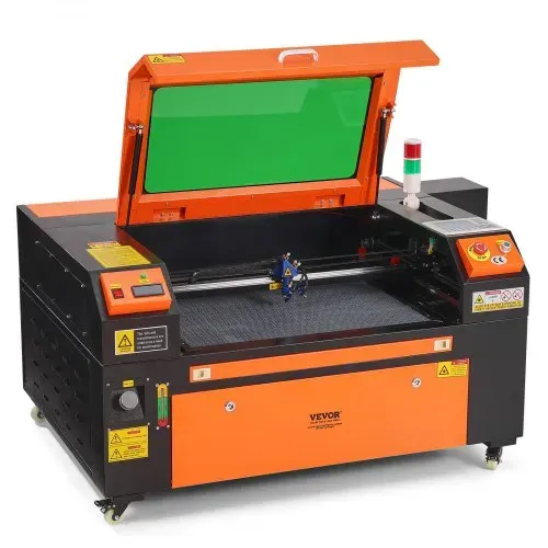 VEVOR 80W CO2-Lasergravierer, 500x700mm, 500mm/s Laserschneidmaschine mit 2-Wege-Pass-Air-Assist, kompatibel mit LightBurn, CorelDRAW, AutoCAD, Windows, Mac OS, Linux, für Holz, Acryl, Stoff – Bild 9