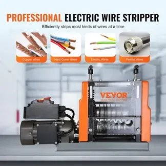 VEVOR Kabelabisoliermaschine Elektrisch φ1,5-25mm Kabelschälmaschine 60W Abisoliermaschine 7 Abisolierkanäle Abisolierzange 65-Mn-Federstahl Klinge Ideal zum Abisolieren von Kupferdraht VEVOR Kabelabisoliermaschine Elektrisch φ1,5-25mm Kabelschälmaschine 60W Abisoliermaschine 7 Abisolierkanäle Abisolierzange 65-Mn-Federstahl Klinge Ideal zum Abisolieren von Kupferdraht