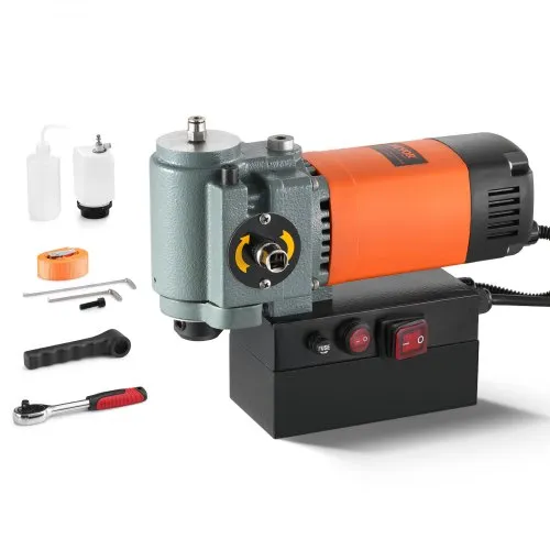 VEVOR Magnetbohrmaschine, Kernbohrmaschine 1300 W, flache tragbare Magnetbohrmaschine mit Kühlvorrichtung und Überlastschutz, Magnetpresse für Geräteinstallation, Industrie, Metallbearbeitung, Orange VEVOR Magnetbohrmaschine, Kernbohrmaschine 1300 W, flache tragbare Magnetbohrmaschine mit Kühlvorrichtung und Überlastschutz, Magnetpresse für Geräteinstallation, Industrie, Metallbearbeitung, Orange