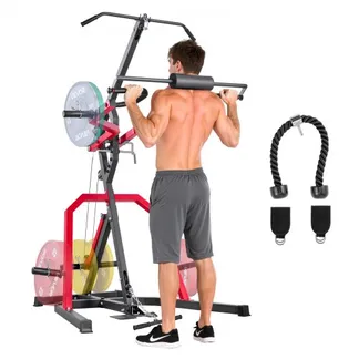 VEVOR Corner Leverage Gym Heim-Fitnessgerät mit 2:1-Verhältnis LAT Low Row System, Krafttrainingsgerät für Kniebeugen Kreuzheben Bankdrücken Bizepscurls, verstellbare Ganzkörper-Trainingsstation VEVOR Corner Leverage Gym Heim-Fitnessgerät mit 2:1-Verhältnis LAT Low Row System, Krafttrainingsgerät für Kniebeugen Kreuzheben Bankdrücken Bizepscurls, verstellbare Ganzkörper-Trainingsstation