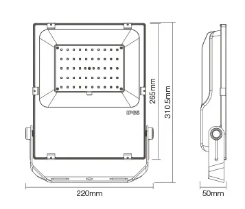 MiBoxer FUTT02 LED Flächenstrahler 50W RGB-WW (RGB-CCT) IP65 230V – Bild 2
