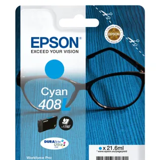 Epson Singlepack Cyan 408L DURABrite Ultra Ink Epson Singlepack Cyan 408L DURABrite Ultra Ink