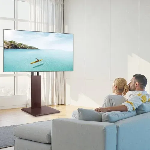 VEVOR Desktop TV-Ständer Fernsehständer für 812,8-1778 mm TVs bis zu 45 kg, ±15° Links-Rechts-Drehung & höhenverstellbare TV-Halterung für Ecke Schlafzimmer Wohnzimmer (max. 600 x 400 mm) – Bild 7