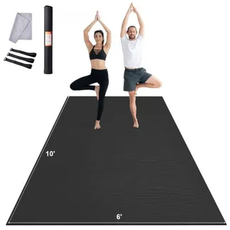 VEVOR Trainingsmatte, rutschfeste, hochdichte Premium-Yogamatte, Trainings-Yogamatte für Männer und Frauen, Fitness- und Trainingsmatte mit Tasche und Tragegurt, für alle Arten von Heim-Yoga, Pilates und Bodentraining (3 x 1,8 m) VEVOR Trainingsmatte, rutschfeste, hochdichte Premium-Yogamatte, Trainings-Yogamatte für Männer und Frauen, Fitness- und Trainingsmatte mit Tasche und Tragegurt, für alle Arten von Heim-Yoga, Pilates und Bodentraining (3 x 1,8 m)